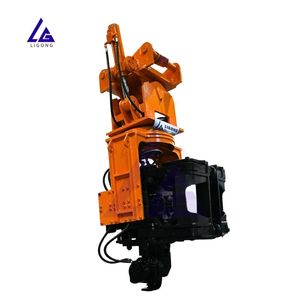 Moteur de marteau vibrant à prise latérale robuste pour charges lourdes, adaptable aux excavatrices de 10 à 50 tonnes, pour le battage de pieux dans les sols durs/rocheux, certifié CE, grande taille - Product Image 4