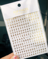 Autocollants 3D pour ongles : Chiffres, Alphabet Anglais, Cœur Français, Lettres Adhésives Or, Argent, Colorées – Décorations pour Manucure
