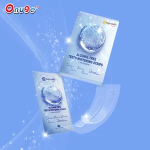 100% QA/ QC process gold strip power Alcohol free teeth whitening strips OEM packaging