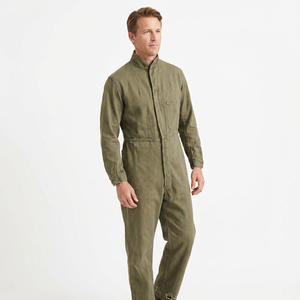 Combinaison de travail vert olive, coupe régulière, vêtements de sécurité pour atelier, protection anti-chaleur, combinaison à manches longues - Product Image 2