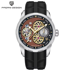 นาฬิกา Pagani Design รุ่น PD-YS022 ใหม่ล่าสุด นาฬิกาข้อมือผู้ชาย ระบบตูร์บิญอง โครงกระดูก นาฬิกาอัตโนมัติ สายยาง นาฬิกาจักรกลสำหรับผู้ชาย ของขวัญ - Product Image 6