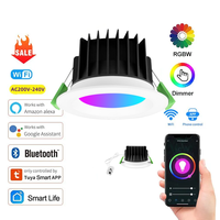 Tuya Wifi Zigbee Pir 110V-240V Luz Luminosidad Led Downlight RGB Blanco cálido Blanco frío Luz blanca Downlight inteligente Comercial