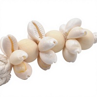 Meilleur prix en stock : Pompons bohèmes en fil de coton pour artisanat, style campagnard, décoration suspendue pour sac en paille tressé de plage