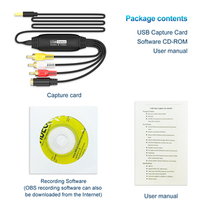 <span class=keywords><strong>Tarjeta</strong></span> Capturadora de Video de 1m 3RCA a USB2.0, Convierte VHS, Mini DV, VCR, <span class=keywords><strong>TV</strong></span>, DVD Antiguos a Digital para Computadora Portátil con Windows, NTSC/PAL - Product Image 6