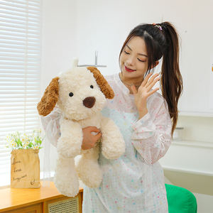 批发超柔软毛绒狗动物毛绒玩具定制标志枕垫pp棉填充物非常适合缓解压力 - Product Image 4