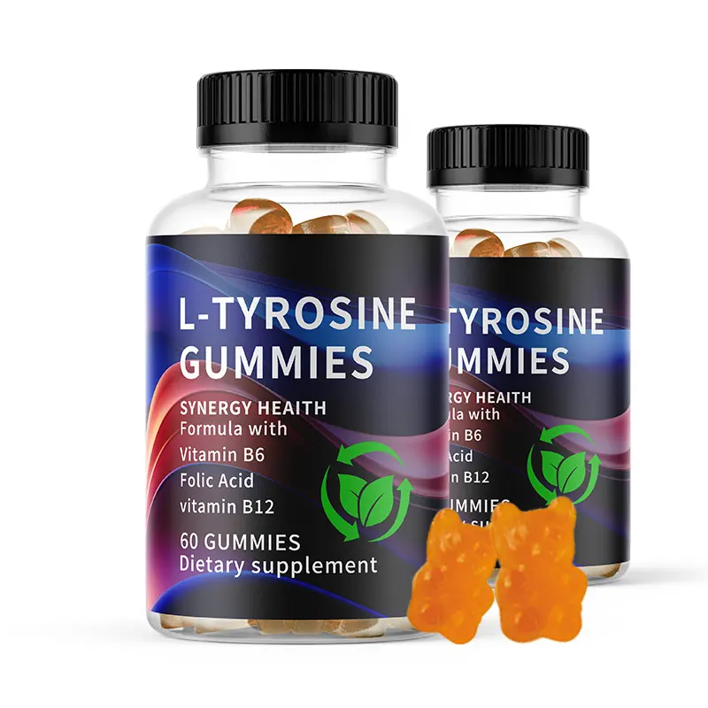 Private Label L-Tyrosine 1000mg Gummies L Tyrosine Gummies Helps with Depression and Anxiety Relief