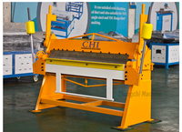 Plieuse manuelle pour tôles CHI pour la fabrication de conduits et le pliage, épaisseur de 2,0 mm, 400 kg, robuste, facile à utiliser