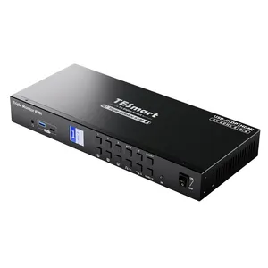 TESmart 트리플 모니터 KVM 스위치 USB C + DP + HDMI 입력 지원 4K60Hz MST EDID 1 노트북 및 3 PC KVM 스위처