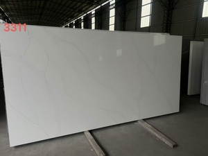 3200mm * 1600mm * 20mm Thiết kế đá thạch anh lớn phiến Nova trắng thiết kế hiện đại cho bàn khách sạn - Product Image 3