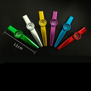 Kazoo en alliage d'aluminium argenté avec membrane diaphragmatique, instruments de <span class=keywords><strong>musique</strong></span> Kazoo - Product Image 1