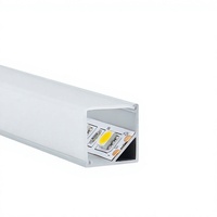 Bande lumineuse à profilé d'aluminium extrudé à LED 16x16mm en forme de V en forme de V Bande lumineuse personnalisée OEM Poinçonnage