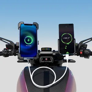 2024 New Design Qi 15w Wireless Charger USB-C Charger Motorcycle Mobile Phone Holder Fit For Huawei Mate60