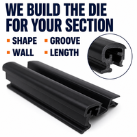 Profilés de fenêtre en PVC extrudé sur mesure et profilés de plafond tendu pour cuisine, salle de bain, supermarché et extérieur, durables