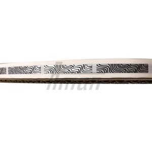 Zebra Stripe 6x35mm PET Anti-Counterfeit <b>Scratch</b> Off Labels Oblong 17000 Pieces Per Plate Commercial Promotion - Product Image 2