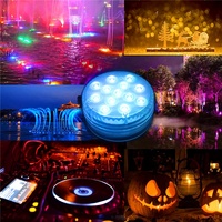 Piscine submersible à 13 led, rvb, 16 couleurs, lumière de haute qualité, étanche IP68, avec aimant et télécommande RF, idéal pour fête de mariage, nouveau modèle