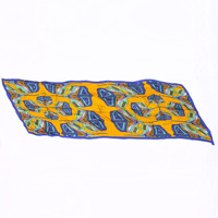 Écharpe en satin de coton doux et lisse rectangulaire personnalisée, blanc pur. Chapeau carré fabriqué en usine, quatre saisons, décontracté