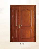 Porte résidentielle coupe-feu FD30 non finie certifiée UL, résistante au feu 20 minutes, pour projets hôteliers, d'hôtellerie et d'appartements, avec poignée intégrée