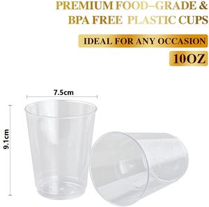 Verres à shot jetables en plastique PS de forme ronde 1 oz 16 oz pour événements - Product Image 4