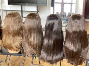 20 pouces Mini Couche #8 Couleur Russe Non Transformés Cheveux Blonds En Vrac 100% Européen Cheveux Humains Lace Top Perruque Juive - Product Image 6