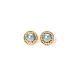 Boucles d'oreilles tendance en acier inoxydable 316L avec placage or PVD, durables et résistantes - Product Image 1