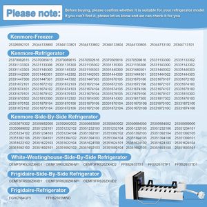 อะไหล่เครื่องทำน้ำแข็ง 241798231 ใช้ได้กับตู้เย็น Frigidaire Electrolux Kenmore น้ำแข็งก้อน ตัวเรือนพลาสติกไฟฟ้า - Product Image 4