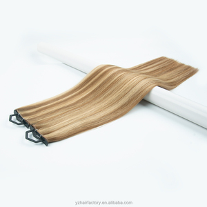 Wholesale Salon Professional Thinnest Invisible Bead Genius Weft Double Drawn Hybrid Weft Human Hair Extensions - Product Image 4