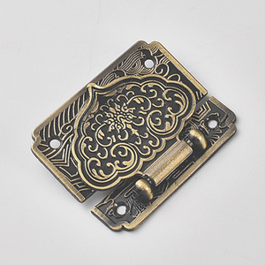 Furniture Locks Zinc Alloy Square Buckle Antique Brushed Gold Rose Copper Color Traditional Design Durable Hardware Accessory - Product Image 4
