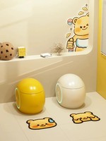 WC intelligent carré en céramique avec bidet intégré, couleur personnalisée, télécommande, chasse d'eau automatique et siphon en P, fabrication OEM