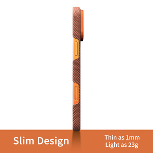 Étui de luxe ultra-fin double couche en <span class=keywords><strong>fibre</strong></span> d'aramide avec estampage à chaud, protection magnétique, ajustement parfait à 100 %, antichoc pour téléphone portable - Product Image 2