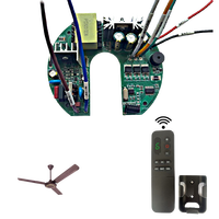Kit de ventilateur de plafond 60W AC/DC TXZNKJ TXDF3209D avec télécommande numérique et carte de circuit imprimé BLDC (FR-4 1,6 mm 1 oz de cuivre)