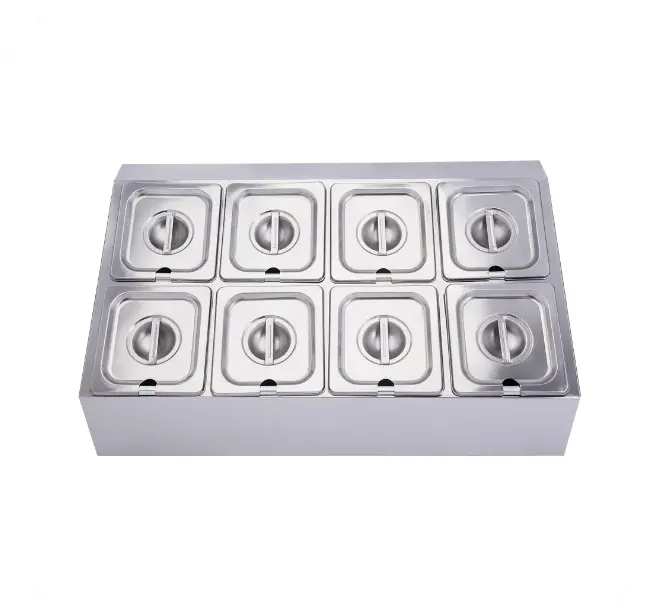 Gia Vị Giá Gia Vị Chậu-8 Mảnh Thép Không Gỉ Gia Vị Hộp Lưu Trữ Container Gia Vị Lọ