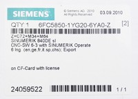 6FC58 50-1YG20-6YA0-Z + 6FC5 800-0AM34-0YB0 - embalaje no original, completamente nuevo y original de la marca