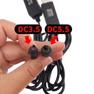 <span class=keywords><strong>Cable</strong></span> de línea de alimentación <span class=keywords><strong>USB</strong></span> DC 5V <span class=keywords><strong>a</strong></span> 9V/12V <span class=keywords><strong>Cable</strong></span> Adaptador convertidor elevador 5,5*2,1mm/3,5*1,35mm enchufe de fuente de alimentación - Product Image 3