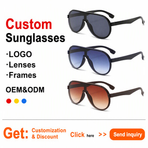 Gafas de sol Sunray de una pieza con montura frontal ancha, protección UV400, estilo europeo y occidental para uso diario en la ciudad. - Product Image 2
