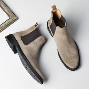 Zapatos de Cuero de Negocios para Hombre de Alta Calidad, Suela Gruesa, Impermeables, Parte Superior de Cuero Genuino, Otoño - Product Image 4