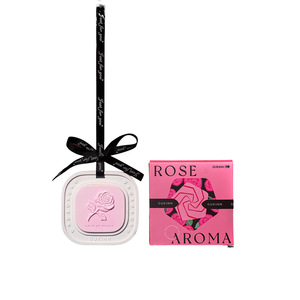 Tableta aromática colgante de yeso con aroma a rosa creativa para armario, hogar, aromaterapia y decoración de interiores. - Product Image 1