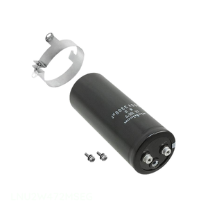 Condensador de Canal de Fabricante 4700 uF CAP ALUM 4700UF 20% 450V SCREW Montaje en Chasis LNU2W472MSEG - Product Image 1