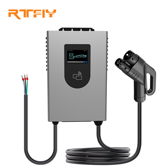 Smart DC Home 7KW CCS2 GB/T CCS1Wall Mounted  EV Charger Station Support APP and Bluetooth