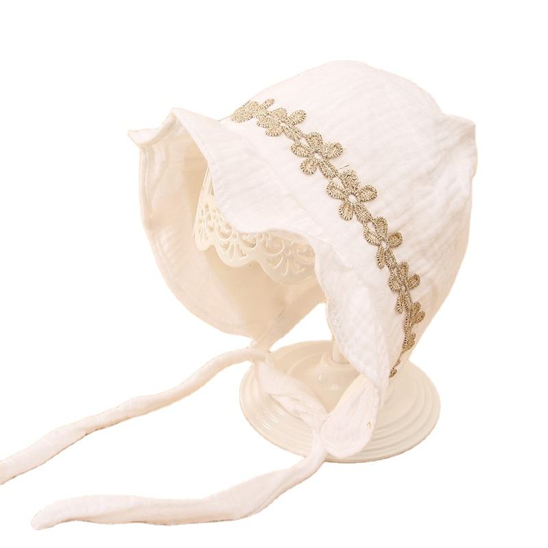 Wholesale Baby Girl Cute Cotton Knitted Hat Soft Lace Hat Princess