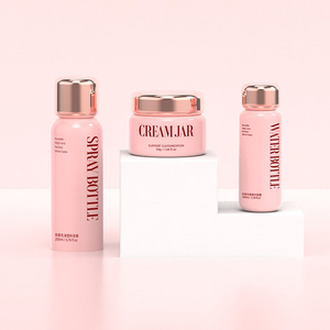 50ml 100ml 120ml <span class=keywords><strong>150ml</strong></span> 200ml 250ml 300ml sang trọng nhựa mặt huyết thanh Body Lotion mỹ phẩm sương phun chai với Jar Bộ - Product Image 4