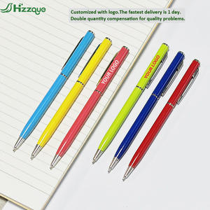 Hot Selling Ultra Thin Kugelschreiber, neuartige kommerzielle Promotion Silber Rose Gold Metall Custom Hotel Logo Stift - Product Image 3