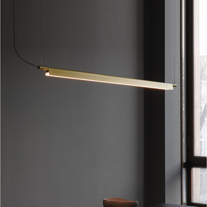 Nordic-Style Luxury <b>Dining</b> Table Pendant <b>Light</b> Minimalist Designer Office Conference Reception Desk Chandelier LED 36V Long - Product Image 4