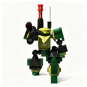 Patrol Trooper No 3 DIY Mecha Robot Building <b>Blocks</b> Bricks Set STEM Educational Construction Assembly Toy Kit For Kids Boys Gift - Product Image 5