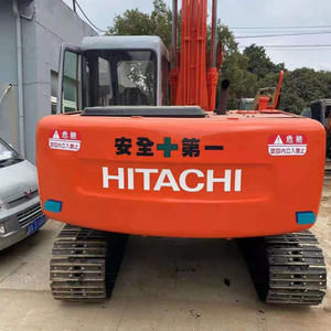 Excavadora Hitachi EX120 de 12 toneladas usada, excavadora hidráulica original japonesa sobre orugas, buenas condiciones, bajas horas de trabajo para la construcción - Product Image 1