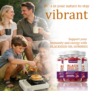 Permen Jeli Minyak Habbatussauda Hitam Dewasa Grosir 60 |   Rasa Stroberi Meningkatkan Kepadatan Tulang 2 Per Porsi Suplemen - Product Image 3