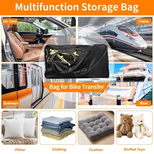 Échantillon Gratuit : Sac de Transport Pliable pour Vélo 2L avec Poignée, Étui de Voyage Étanche pour Vélo, Transport de Vélo en Extérieur pour Voiture, Train, Voyage en Avion - Product Image 5