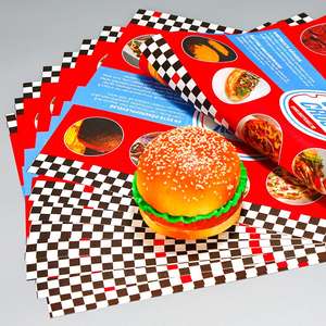 Custom Logo Food Grade Burger Sandwich <b>Wrap</b> Oily Grease Proof Paper PE Coated for Pizza and Bread - Product Image 6