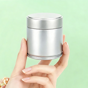 Boîte en fer blanc personnalisée 30-100g pour Matcha avec impression et couvercle spirale gaufré pour l'emballage scellé du café, du thé, des champignons et de la poudre d'igname - Product Image 1