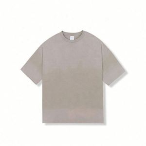 T-shirt personnalisé vierge de haute qualité pour homme, 100 % coton, délavé à l'acide, style vintage, imprimé sérigraphié - Product Image 4