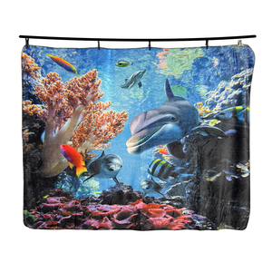 Sản Xuất Siêu Mềm <span class=keywords><strong>Polyester</strong></span> Hai Mặt Cổ Phiếu <span class=keywords><strong>Flannel</strong></span> Lông Cừu In Rắn Đồng Bằng Biểu Tượng Tùy Chỉnh Sang Trọng Ném Chồn Giường Chăn - Product Image 1